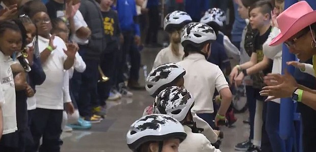 A non-profit organization that makes sure every young child gets the chance to learn how to ride a bike continues to team up with businesses to make a difference in schools across the country.
Mandatory Credit:	KDKA