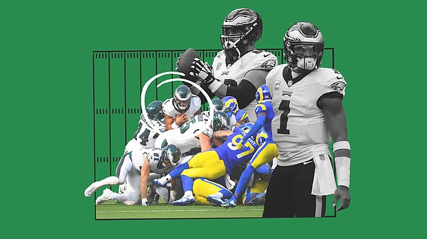 The Philadelphia Eagles have found an almost unstoppable play when it comes to short-yard situations.
Mandatory Credit:	Photo Illustration/G Smith/Getty Images/Adobe Stock
