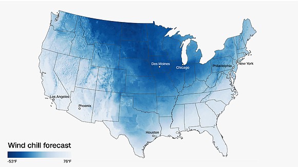 Iowans woke up on Monday to temperatures in the minus 10s with wind chills as low as minus 40.