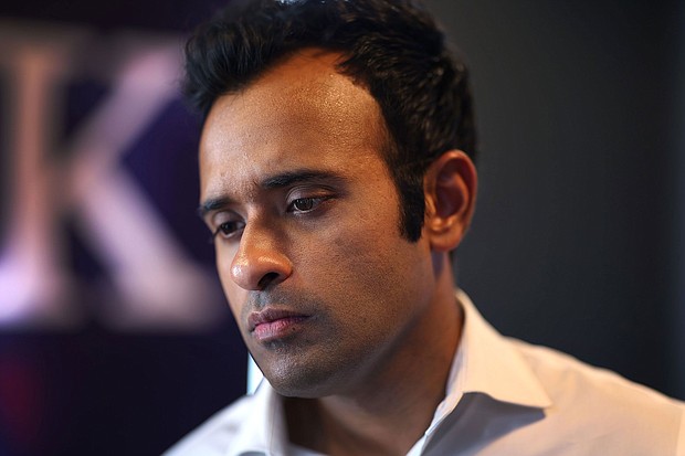 Vivek Ramaswamy, pictured here on October 30, 2023, is suspending his campaign for the Republican presidential nomination.
Mandatory Credit:	Scott Olson/Getty Images/File