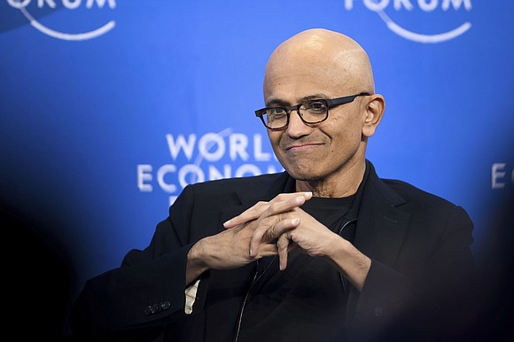 Microsoft CEO Satya Nadella said during the World Economic Forum in Switzerland on Tuesday that he is “hopeful” and “optimistic” …