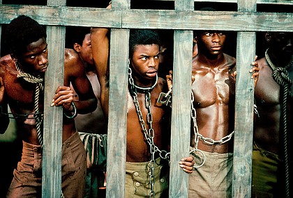 "Roots," a miniseries about slavery, aired for eight consecutive nights, challenging viewers with its unflinching depiction of the cruelty faced by Kunta Kinte (LeVar Burton).
Mandatory Credit:	ABC/Getty Images