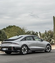 Hyundai IONIQ 6 is photographed in Irvine, Calif. on July 5, 2023.