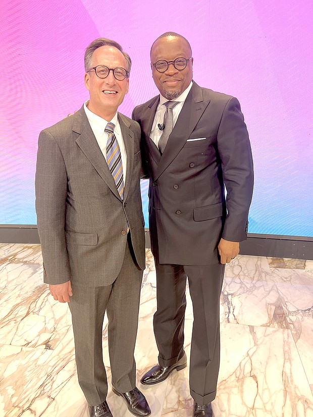 Senior Rabbi David Lyon of Houston's historic Congregation Beth Israel joined forces with Dr. Marcus D. Cosby, senior pastor of the historic Wheeler Avenue Baptist Church