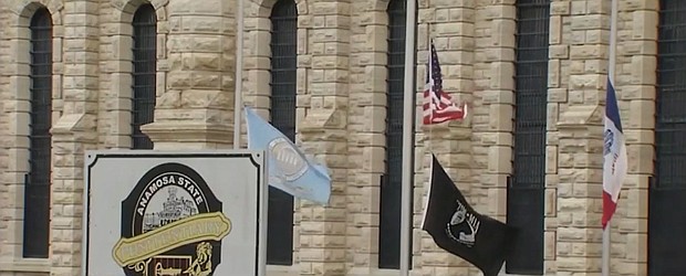 The family of an Iowa prison nurse killed while two inmates tried to escape is suing the state.
Mandatory Credit:	KCCI