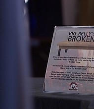 Big Belly's Italian-American Kitchen offers free, warm rest stop for those in need.
Mandatory Credit:	Jacob Morgan/KSHB 41