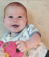 His name is Kfir Bibas, and he is the youngest of the 253 hostages taken into Gaza by Hamas and other militant groups during the terror attacks against Israel on October 7.
Mandatory Credit:	Hostages Missing Families Forum