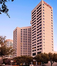 The exterior of the Westin Dallas Park Central, where modern architecture meets sophisticated design.