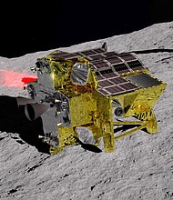 Japan is on the verge of a historic attempt to land its robotic “Moon Sniper” explorer on the moon, which could make it the third country this century — and the fifth ever — to put a spacecraft safely on the lunar surface.
Mandatory Credit:	JAXA