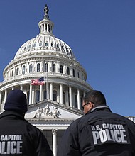 US Capitol Police said it investigated more than 8,000 threats against members of Congress last year – an increase of about 500 cases from the previous year, according to data released January 18 by the department.
Mandatory Credit:	Justin Sullivan/Getty Images
