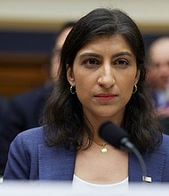 Federal Trade Commission (FTC) Chair Lina Khan testifies before a House Judiciary Committee hearing on "Oversight of the Federal Trade Commission," on Capitol Hill in Washington, U.S., July 13, 2023.
Mandatory Credit:	Kevin Wurm/Reuters