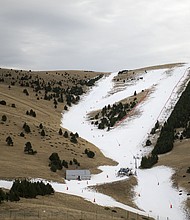 Spain's La Molina ski resort on December 29, 2023. The resort is working with the Snow Laboratory project over the next three years to test a snowmaking process that aims to use less water and energy than traditional snowmaking.
Mandatory Credit:	Lorena Sopena Lopez/Anadolu Agency/Getty Images