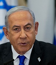 Divisions within the Israeli government are deepening after war cabinet minister Gadi Eisenkot suggested the key war aim of defeating Hamas is unrealistic and called for elections within months.
Mandatory Credit:	Ohad Zwigenberg/Reuters