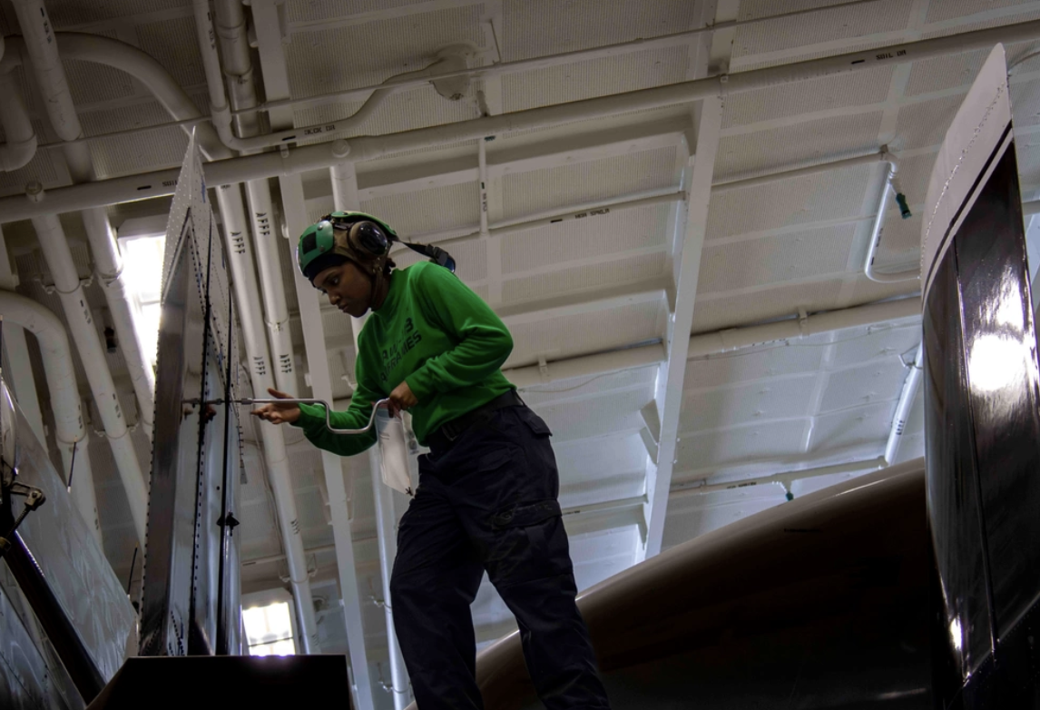 Houston native performs aircraft maintenance aboard USS Carl Vinson