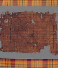 The "Glen Affric" tartan dates from 1500-1600.
Mandatory Credit:	Alan Richardson/House of Edgar/V&A/PA