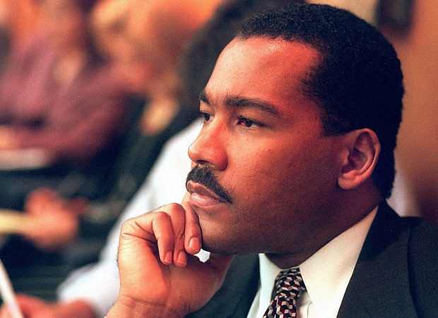 Dexter King, son of the late civil rights leader Martin Luther King Jr., has died. King is seen here in Jackson, Tennessee on August 29, 1997.
Mandatory Credit: