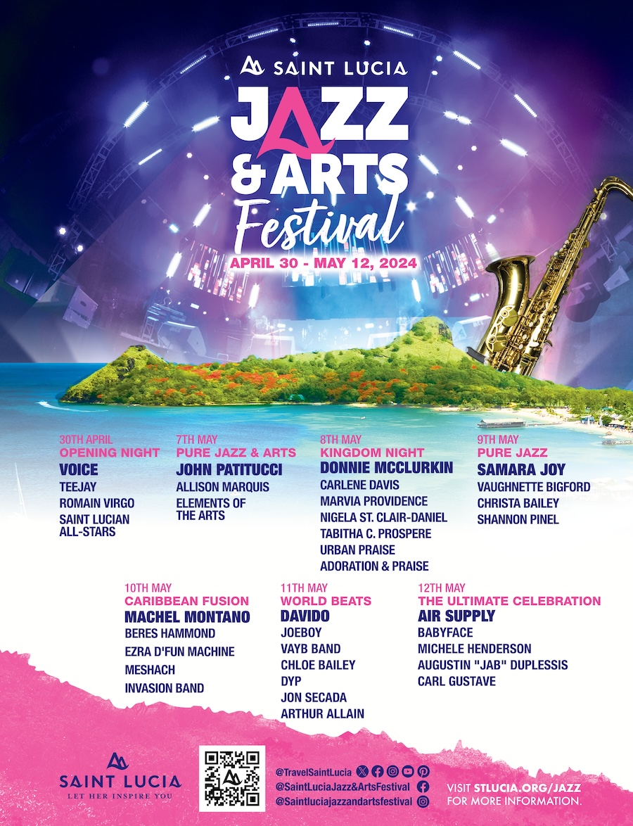 Saint Lucia Jazz & Arts Festival 2024 Brings Global Music Stars and Art