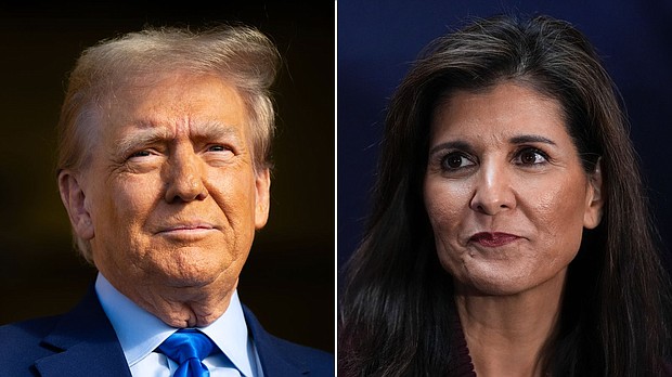 Donald Trump, Nikki Haley and their allies have traded sharp attacks on New Hampshire airwaves ahead of the second nominating contest in the Republican presidential primary.
Mandatory Credit:	Getty Images/AP