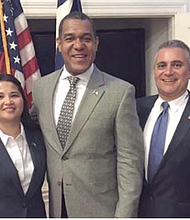 Burt Levine & wife with Jarvis Johnson