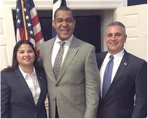 Burt Levine & wife with Jarvis Johnson