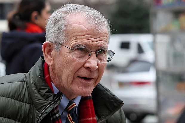 Former NRA President Oliver North said he was ousted after raising concerns about corruption.
Mandatory Credit:	/Brendan McDermid/Reuters