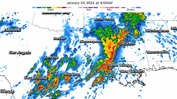 Dangerous flash flooding is ongoing across parts of Texas, Louisiana and Mississippi Wednesday as drenching storms deluge the South.