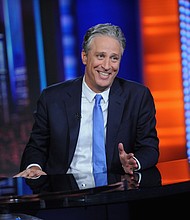 Jon Stewart hosts "The Daily Show with Jon Stewart" in 2015. The comedian, who during his 16-year run as host of the Comedy Central program established it as an entertainment and cultural force, will return to host the show each week on Mondays starting February 12, Showtime and MTV Entertainment Studios announced Wednesday.
Mandatory Credit:	Brad Barket/Getty Images