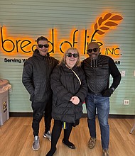 Francis Page, Jr., Cindy Clifford and Pastor Rudy Rasmus