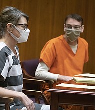 Jennifer and James Crumbley are accused of involuntary manslaughter in their son's 2021 mass shooting at Oxford High School in Michigan that left four people dead.
Mandatory Credit:	Bill Pugliano/Getty Images