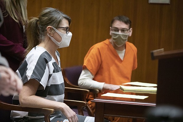 Jennifer and James Crumbley are accused of involuntary manslaughter in their son's 2021 mass shooting at Oxford High School in Michigan that left four people dead.
Mandatory Credit:	Bill Pugliano/Getty Images