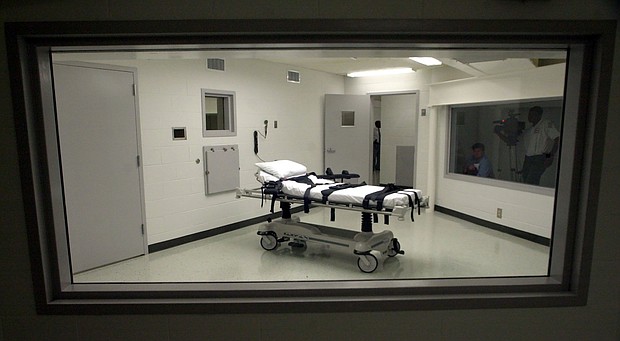 Alabama's execution chamber at Holman Correctional Facility in Atmore, Alabama, in 2002.
Mandatory Credit:	Dave Martin/AP/File