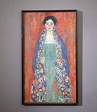 The painting, described as a "sensation," is expected to fetch up to $54 million when it goes up for sale in April.
Mandatory Credit:	Roland Schlager/APA/AFP via Getty Images