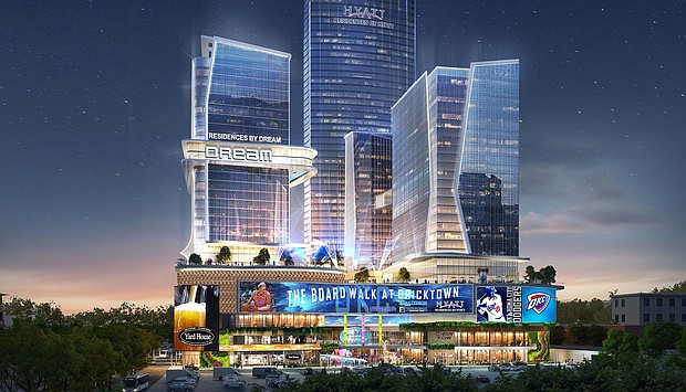 The "Legends Tower" would be part of a new development project.
Mandatory Credit:	Courtesy AO