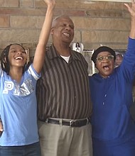 Lions fans that work at a GM plant in Flint, Michigan were given a changes to shift time so they could watch the Lions play.
Mandatory Credit:	WNEM