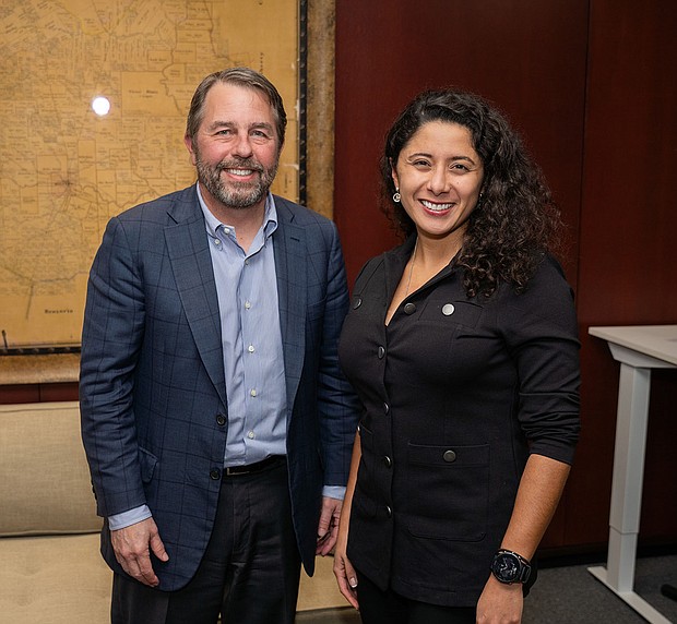 Lina Hidalgo and Steve Kean