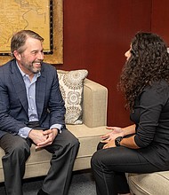 Lina Hidalgo and Steve Kean