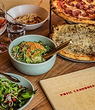 Rosie Cannonball Pizza & Farm Green Salad/credit Zachary Horst