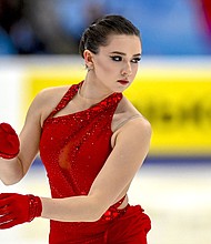 Kamila Valieva performs at the Megasport Arena in Moscow in November.
Mandatory Credit:	Sefa Karacan/Anadolu/Getty Images