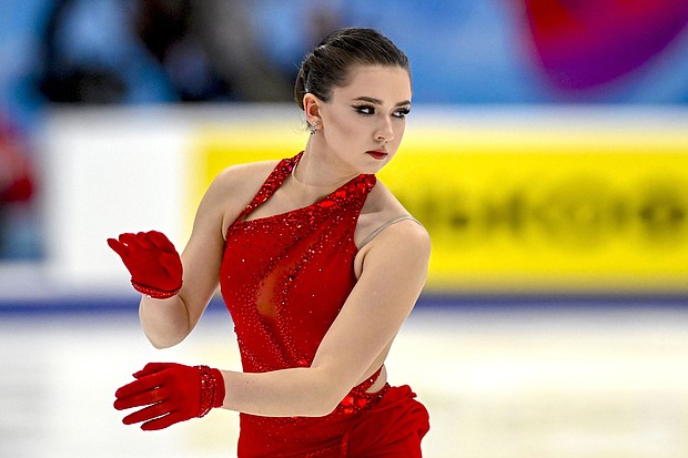 Kamila Valieva performs at the Megasport Arena in Moscow in November.
Mandatory Credit:	Sefa Karacan/Anadolu/Getty Images