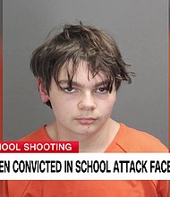 The former dean of students at Oxford High School testified in a Michigan court that he returned Ethan Crumbley’s backpack to him on the morning of November 30, 2021, unknowingly providing him with the gun used later that day in the mass shooting.
Mandatory Credit:	Police Mugshot