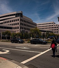 IBM, seen here at California on June 14, 2023 tells managers to come to the office or leave their jobs.
Mandatory Credit:	Bloomberg/Bloomberg/Bloomberg via Getty Images