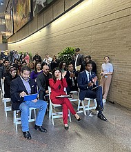 In attendance and providing remarks representing Harris Health System was President and CEO Esmaeil Porsa, MD. and Jennifer Small, AuD, MBA, CCC-A, its new executive Vice President and Administrator of Ambulatory Care Services (ACS).