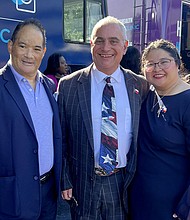 Representative Garnet Coleman with Burt Levine and wife