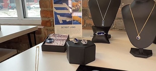 Small business, Rebel Nell, makes good luck charms highlighting the Detroit Lions football team.
Mandatory Credit:	WWJ