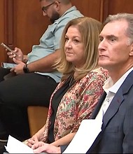 Kim Clenney (R) and Deborah Lyn Clenney, the parents of an Onlyfans model charged with murdering her boyfriend at a Miami high-rise, were arrested after officials said, they tampered with evidence regarding the case.
Mandatory Credit:	WSVN