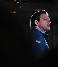 Judge dismisses Disney’s lawsuit against Florida Gov. Ron DeSantis seen here Florida Governor Ron DeSantis makes a campaign stop at LaBelle Winery on January 17 in Derry, New Hampshire.
Mandatory Credit:	Matt McClain/The Washington Post/Getty Images