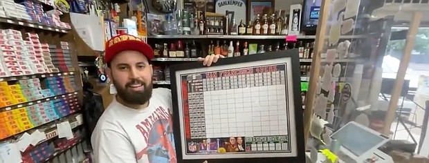 A beloved 49ers fan's memory is being kept alive at Bob's Country Corner in Menlo Park by his son.
Mandatory Credit:	KPIX