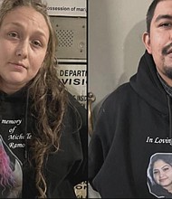Authorities have arrested Jaclyn Sherman (L) and Miguel Garcia in connection to the fatal fentanyl-related overdose of a 35-year-old Riverside man in late 2023.
Mandatory Credit:	RIVERSIDE PD/KCAL