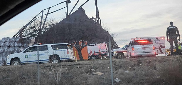 At least a dozen people were injured in a building collapse near Boise’s airport.
Mandatory Credit:	Terra Furman/TMX