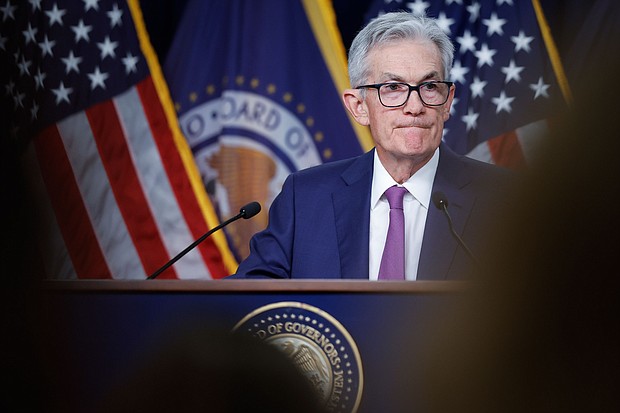Federal Reserve Board Chair Jerome Powell.
Mandatory Credit:	Anna Moneymaker/Getty Images